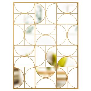 Goldfinger - Gold Metal Mirror Wall Art