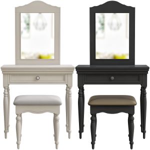 Toulouse Antique French Style Dressing Table Set