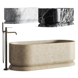 Atelier Il Granito Hera Bathtub & Nobili Velis