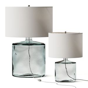 Pottery Barn Mallorca Recycled Glass Table Lamps