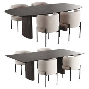 Shiro And Akiko Dining Set