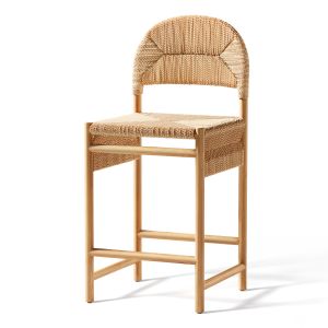 Crate And Barrel Rustler Woven Bar Stool