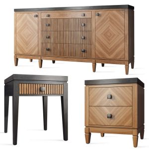 Sideboard And Bedside Table Foxtrot Siver