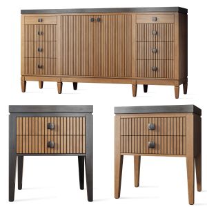 Sideboard And Bedside Table Foxtrot Siver