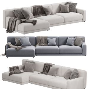 Poliform Paris Seoul Chaise Longue Sofa