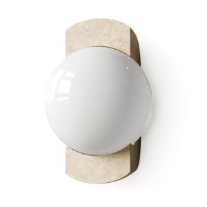 Cb2 Neptune Travertine Wall Lamp