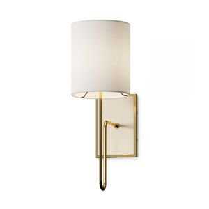 Cb2 Lucerne Polished Brass Single Wall Lamp