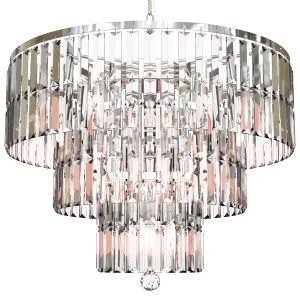 1920s Odeon Chandelier Chrome 60