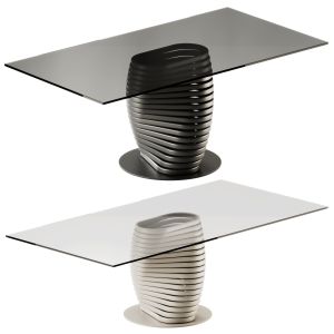 Eforma Rotolo Rectangular Glass Table