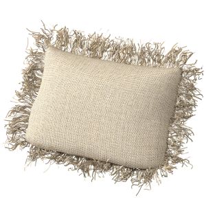 Rafia Wiker Decor Pillow 01