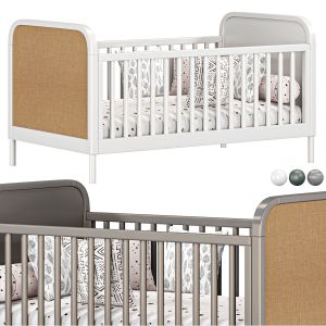 Maren White And Cane Baby Crib By Crateandbarrel