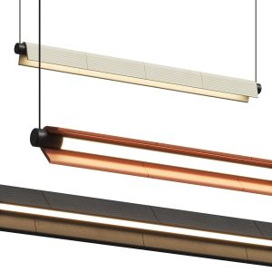 South Drawn Tile Linear Pendant Lamp