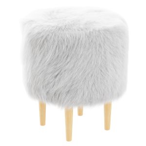 Pouf Wool White