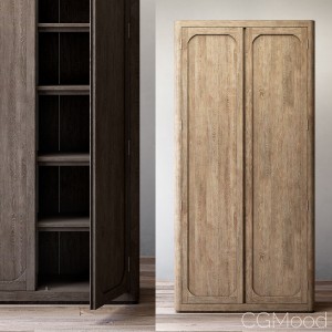 Martens panel double-door cabinet