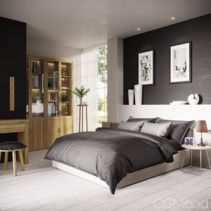 Bedroom Completely finished 3d scene