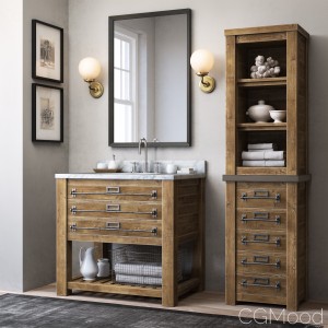 Mercantile Single Washstand And Mercantile Medium