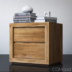 Reclaimed Russian Oak 26in Closed Nightstand