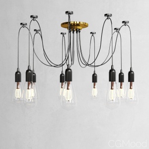 10-heads Edison Chandelier Vintage Multiple Light