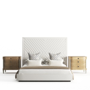 Bed By Alter London And Bed Side Table By Caracole