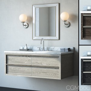 Bezier Single Extra-wide Floating Vanity