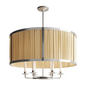 Charles Edwards - Hanging Silk Drum Shade Light