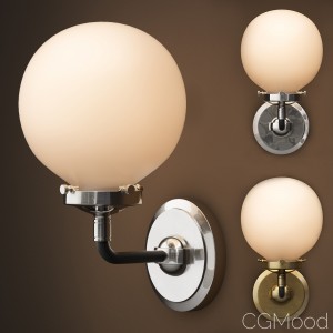 Bistro Globe Clear Glass Single Sconce