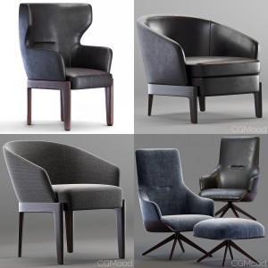 Molteni &C CHELSEA 5 armchairs