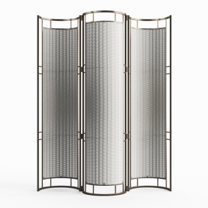 Cox London - Iron And Rattan Screen