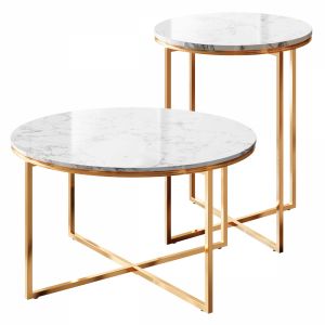 Marble Table Gold Set