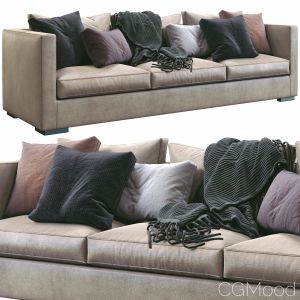 Meridiani Leather Sofa Belmon