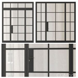 Modern Entrance Doors Set 120