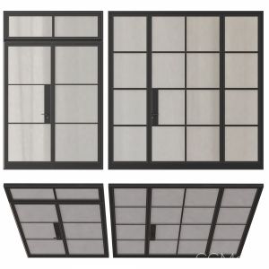 Modern Entrance Doors Set 123