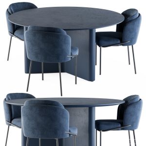 Dining - round Lou Table Blue Set