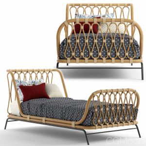 Great & Barrel_rattan Kids Bed