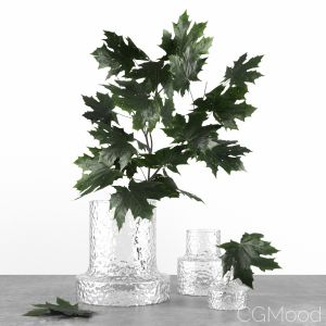 Decor Set 8 Witn Vases By Scruf Glasbruk