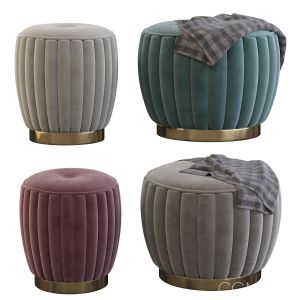 Velvet Pouf