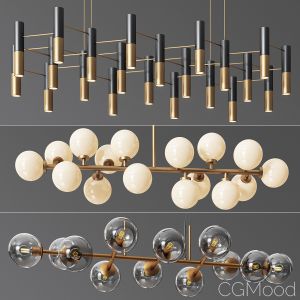 Linear Suspension Chandelier Collection 01