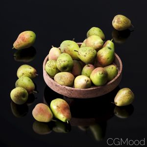 Pear Forest Beauty In Clay Vase