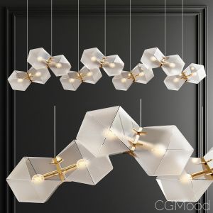 Welles Glass Chandelier