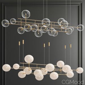 Bolle Galotti Orizzontale Suspension Chandelier Bi