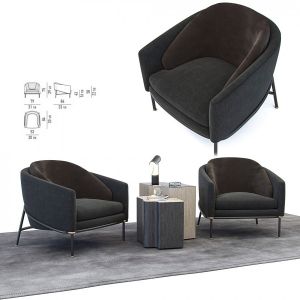 Fil Noir armchair