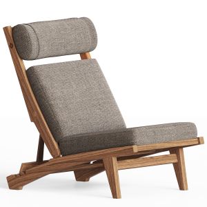 Low Lounge Chair By Hans J. Wegner