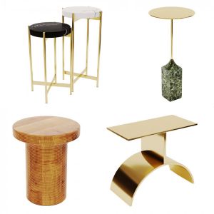 Side Tables . Set 02 - 3d-model