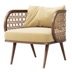 Victoria Wooden Rattan Chair Ps80