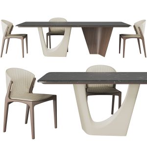 Pinnacle Table And Luisa Chair