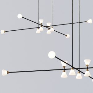 Apollo Chandelier Horizontal By Mckenzie & Keim