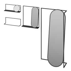 Frame Wall Mirror By Nendo