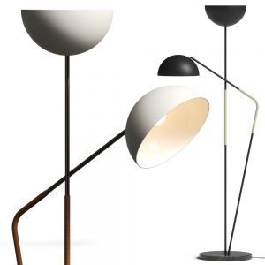 Cb2 Exclusive Pavo Champagne Double Floor Lamp