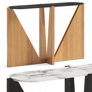 Crate And Barrel Miro Marble Console Table