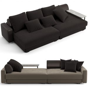 Fendi Casa Halston Lounge Sofa, Peninsula 322 Cm